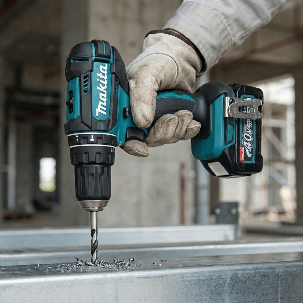 MKT Akku-Bohrschrauber + 2× 40V Akkus + 45 Zubehörteile